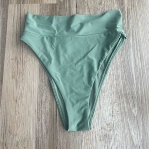 Aerie High Waisted Cheeky Bikini Bottoms Size Small